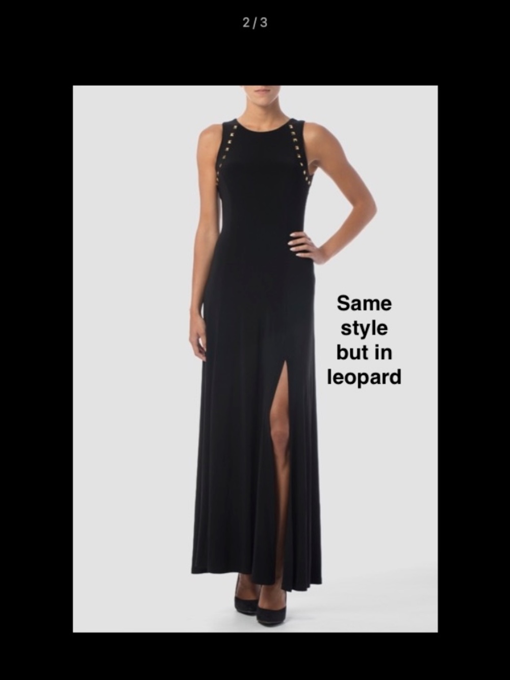 🐆✨ NWT Joseph Ribkoff Leopard Print Maxi Dress Size 12 ✨🐆 - Picture 9 of 9